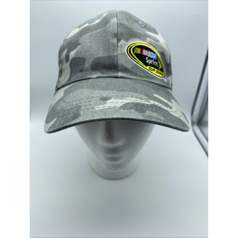 NASCAR Sprint Cup Series Camouflage Baseball Hat w/Embroidered Patch Hook-Loop